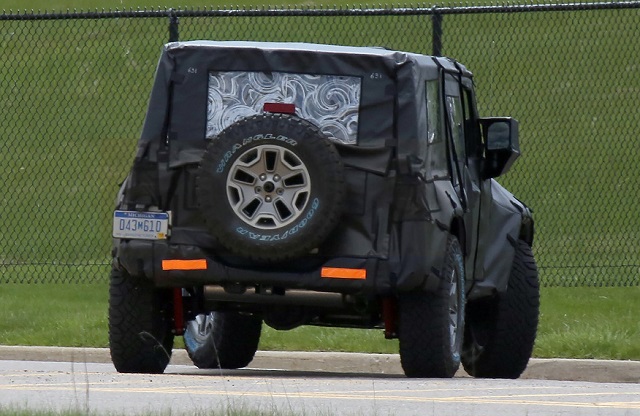 2018 Jeep Wrangler Unlimited spy rear