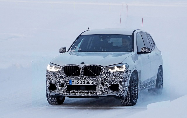 2019-BMW-X3 M Front end spy