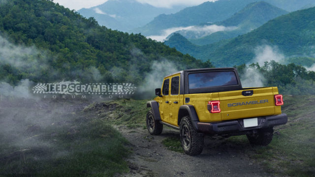 2019 Jeep Scrambler renderings rear