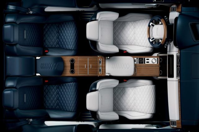 2019 Range Rover SV Coupe seats