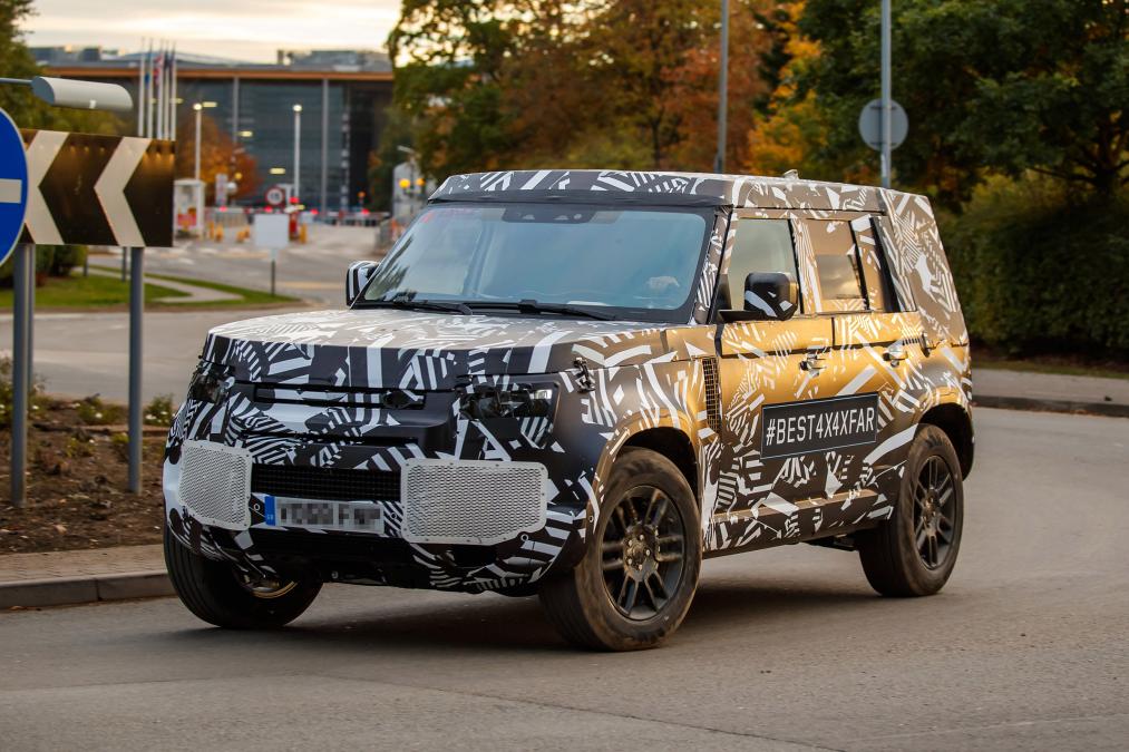 2020 Land Rover Defender spy front