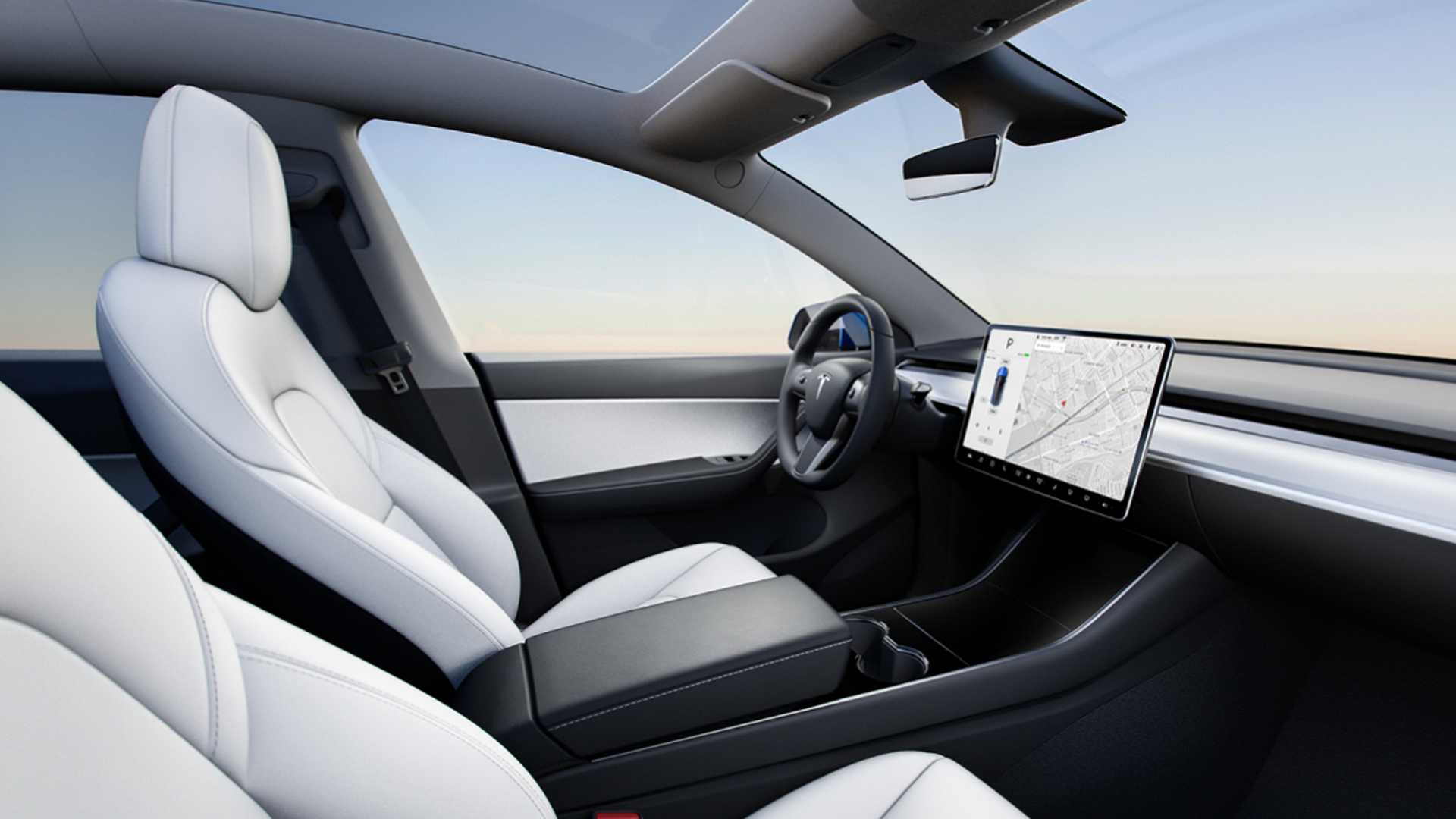 2021 Tesla Model Y cockpit