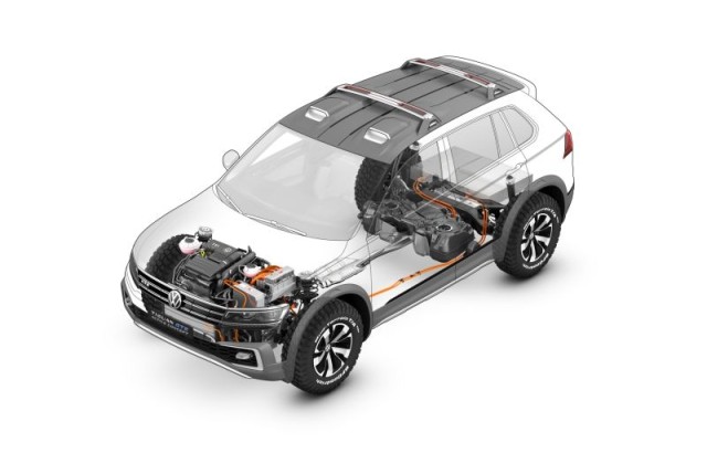 2017 VW Tiguan GTE Active Concept powertrain